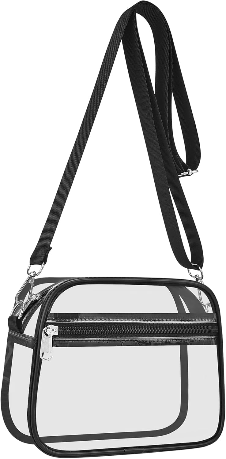Clear Bag for Stadium Events Clear Sports Fan Handbags Purses with Adj