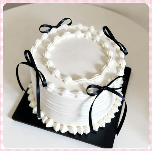 30 Pack Bow Cake Toppers Black Ribbons Bows for Cake Coquette Themed Bow Cupcake Toppers Black Bow Birthday Decorations for Baby Shower, Birthday, Wedding, Bachelorette, Graduation Party Decoration