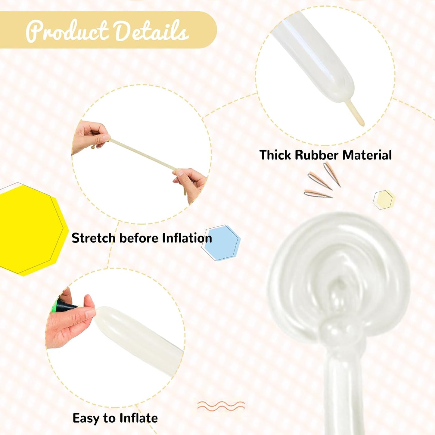 100Pcs Clear 260 Balloons, Long Balloon for Tying Balloon Arch, Long Skinny Clear Balloons for Twisting Ballons Animal balloons Birthday Party Wedding Festival Decorations