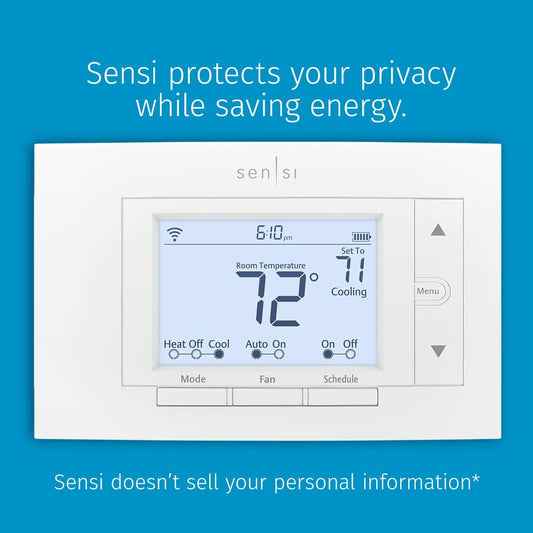 Sensi Smart Thermostat, 100 Years Of Expertise, Wi-Fi, Data Privacy, P