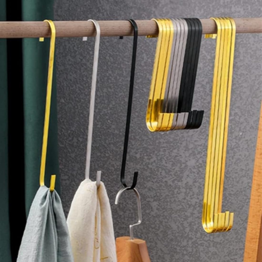 2 Pcs Extra Large S Shaped Hooks 16 inch, Heavy Duty Long S Hooks for Hanging Plant Extension Hooks for Closet,Garden,Indoor Outdoor Uses(Silver)