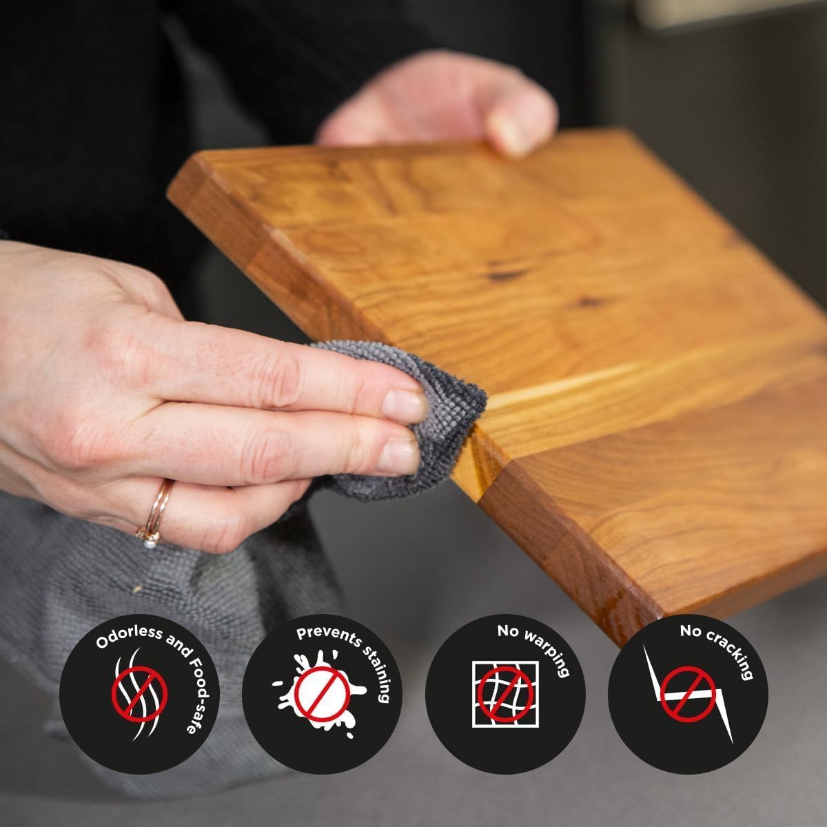 Cutting Board Food Grade Mineral Oil (8.5 oz) - Revitalize Cutting Board, Butcher Block, Countertops, Wood Utensils and Stainless Steel - Food Safe - Made in North America
