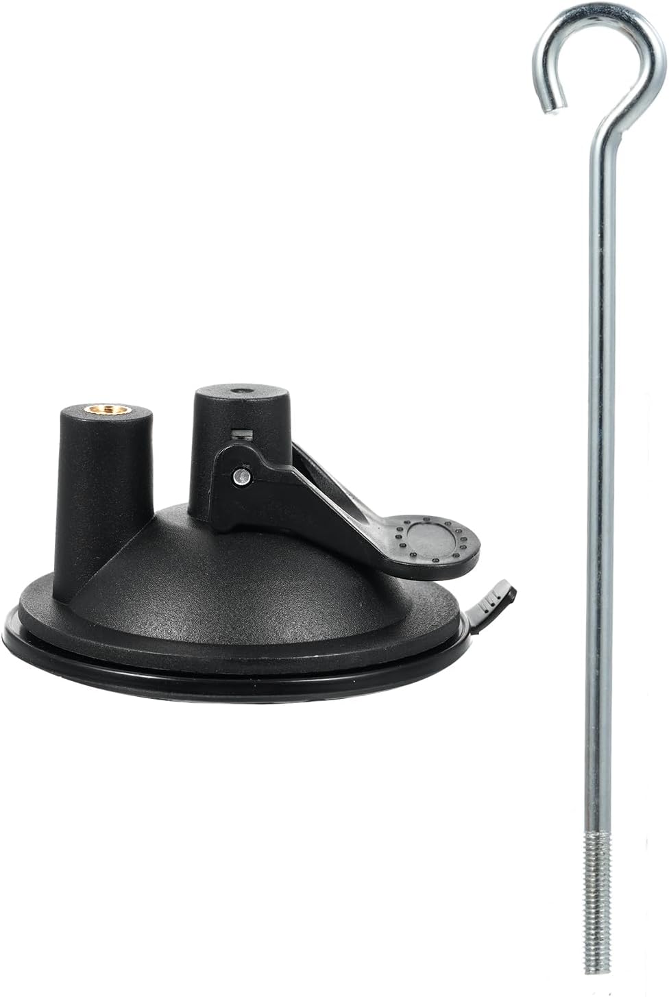 Suction Cup Hooks Window Suction Cup Hanger for Bird Feeders and Wind Chimes and Plant Bird Feeder Hook with Strong Suction Cup (2 Pack)