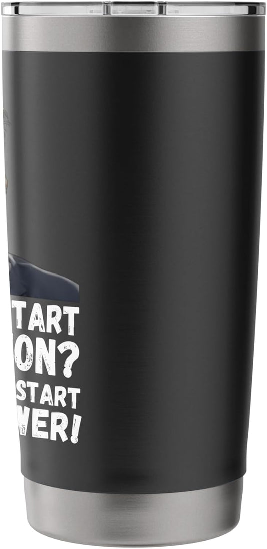 Lawn Mowing Expert Funny Enthusiast design Stainless Steel Insulated Tumbler