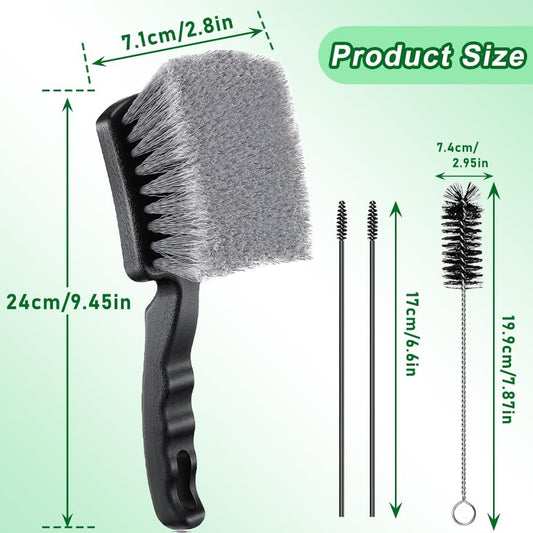 Bird Bath Cleaner Brush Set, 4 PCS Bird Bath Brush, Bird Bath Accessories for Birdbaths, Feeders & Outdoor Cleaning