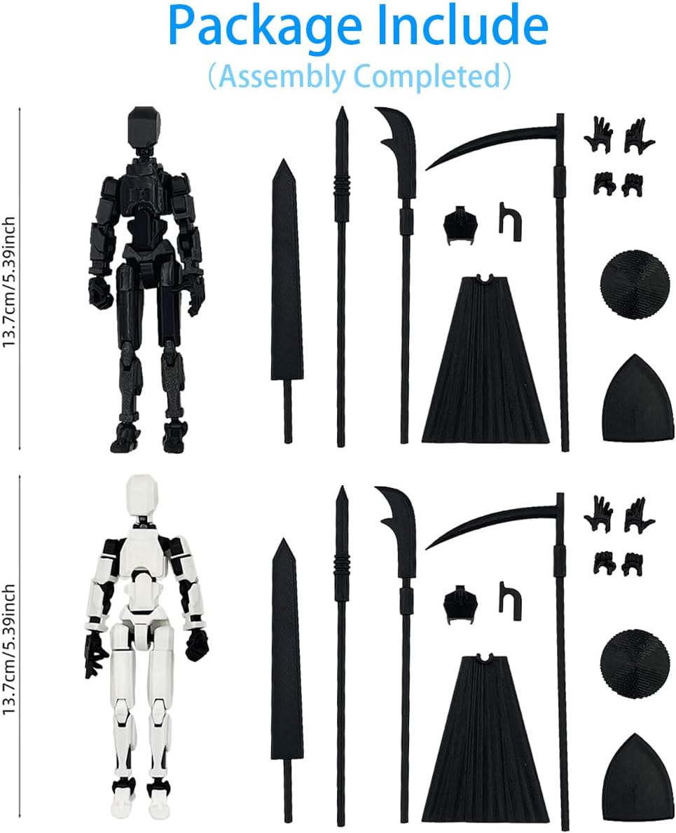 Titan 13 Action Figure Set (Assembly Completed), 3D Printed Multi-Join