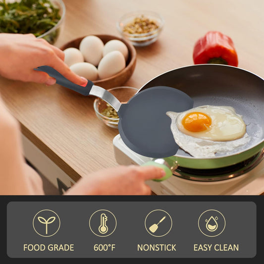 Silicone Spatula Turner Set of 3, Beijiyi 600°F Heat Resistant Cooking