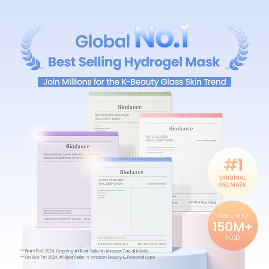 BIODANCE Hydro Cera-nol Real Deep Mask, Hydrating Overnight Hydrogel F