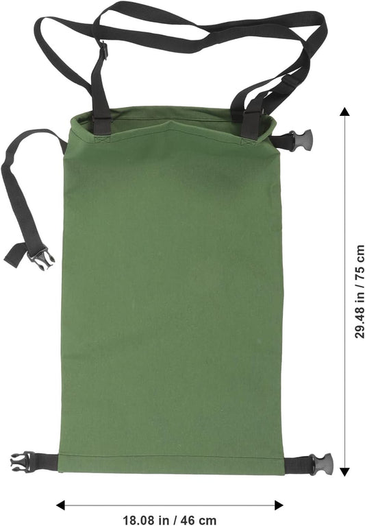 Milisten Canvas Mushroom Picking Bag and Fruit Harvesting Apron with Adjustable Strap, Large Capacity Foraging Storage Pouch Suitable for Garden and Orchard Use