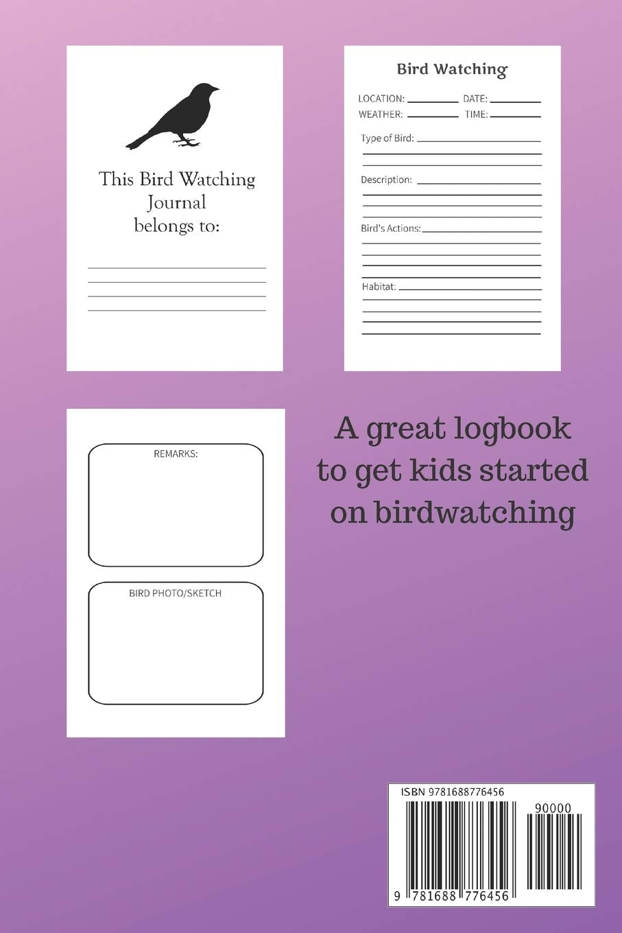 Bird Journal for Girls: A great logbook to get kids started on birdwatching. 6x9 150 page paperback logbook