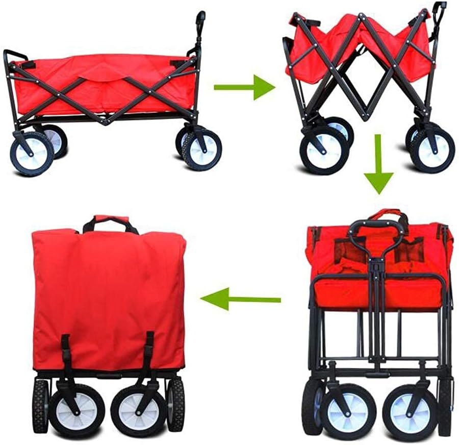 Generic Shoppicart Four-Wheeledt Children's Supermarket Foldiportable Outdoor Handligoods Push Rod Tow Campishoppicart Grocery Cart/2/a