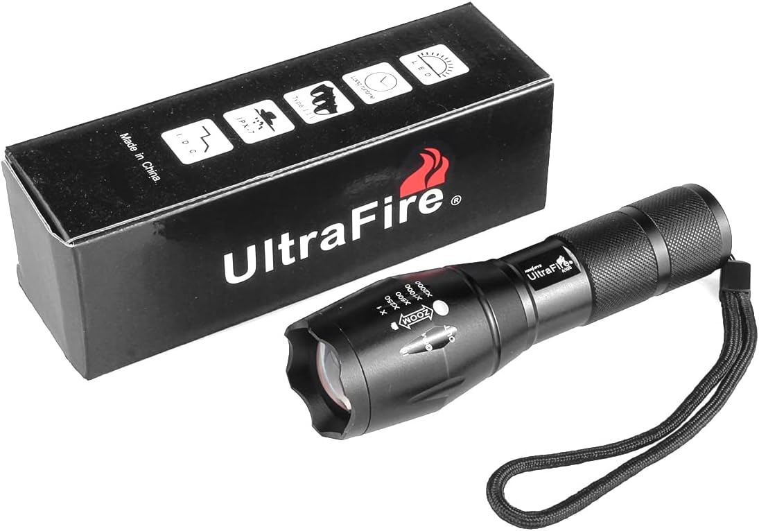 ULTRAFIRE IR Illuminator Flashlight, 850nm Focus Adjustable IR Led Flashlight Infrared Light Torch for Night Vision, Coyote Fox Predator Hunting