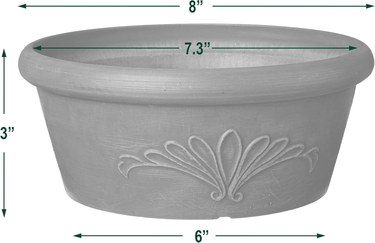 Arcadia Garden Products PSW TA20TC Plastic/Stone/Wood Composite Bulb P