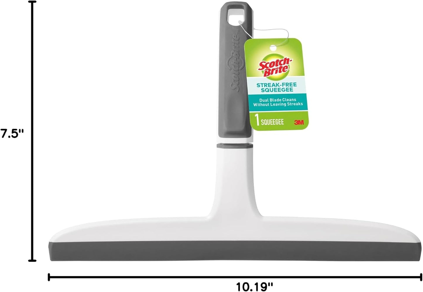 Scotch-Brite, All-Purpose 10 Inch Dual Blade Streak-Free Squeegee, Saf
