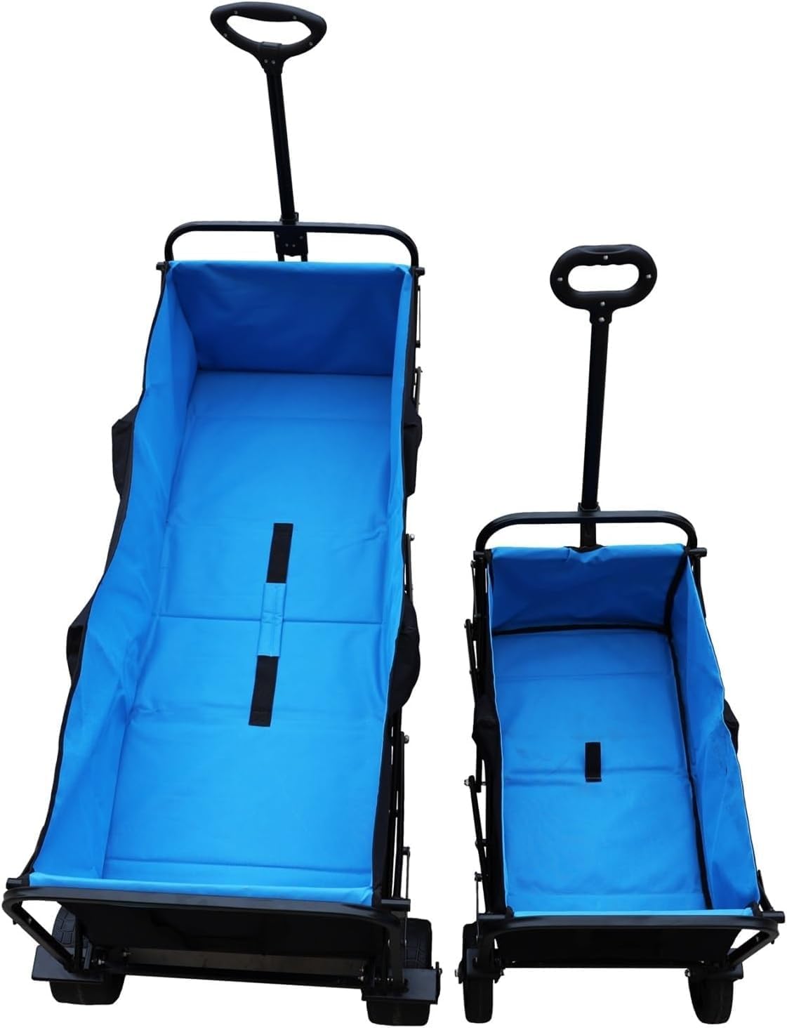 Extra Long Extender Folding Wagon, Beach Wagon for Sand with Big Wheels,Big Large Capacity Folding Cart Extra Long Extender Wagon Cart Folding Wagon Garden Shopping Beach Cartfor Garden, Farm, Yard