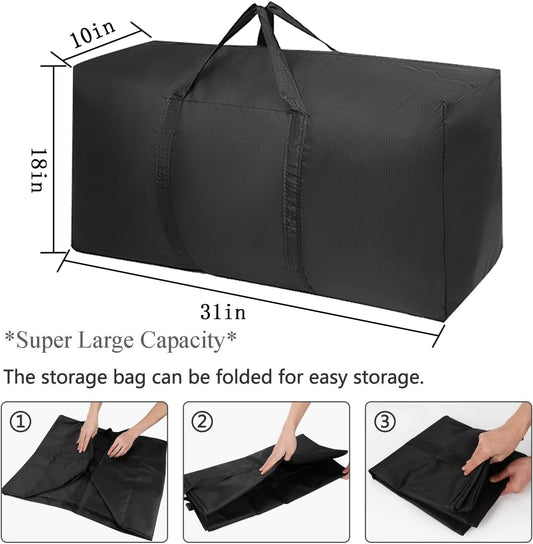 Extra Large Moving Bags with Strong Zippers & Carrying Handles, Storag