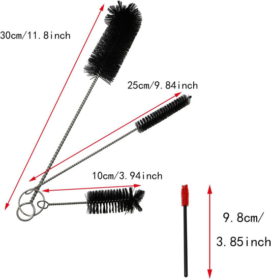 Hummingbird Feeder Cleaning Kit - 11PCS Mini Nylon Tube Brush Set for Hard to Reach Places