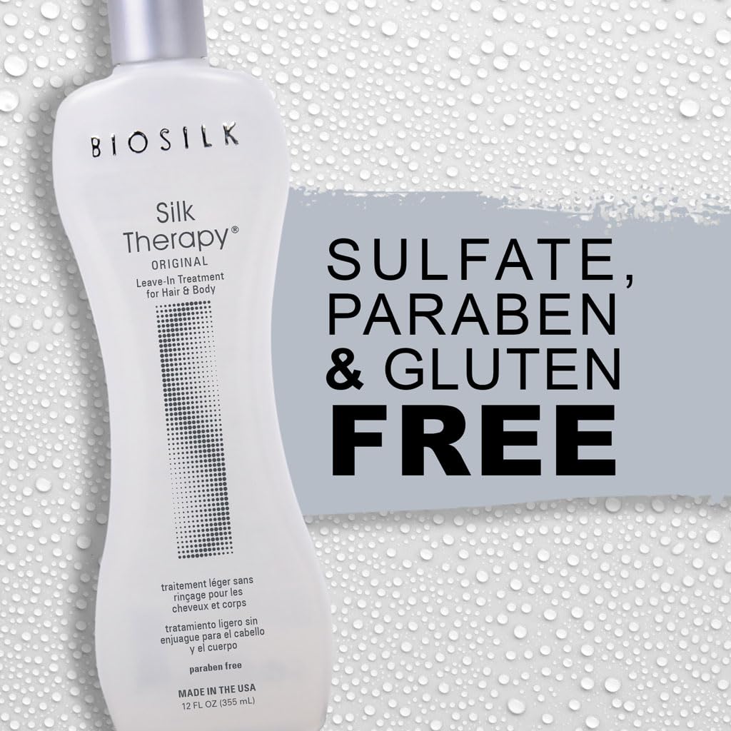 BioSilk Silk Therapy Original, Reconstructing Leave-In Hair Treatment,
