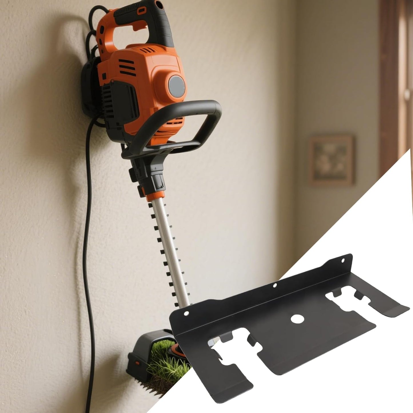 Garden Tool Organizer, Wall-Mounted Garden Tool Rack, Rust-Proof Space-Saving Multifunctional Home Organization, Garage, Workshop, Shed, Yard Storage Solution
