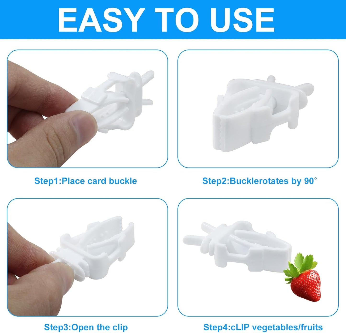 Zorfeter 6 Pack Bird Cage Food Holder, Fruit Clip Vegetable Clip Feeder Clip, Parrot Cage Clip for Budgie Parakeet Cockatoo Macaw Cockatiel Conure/Other Small Animals