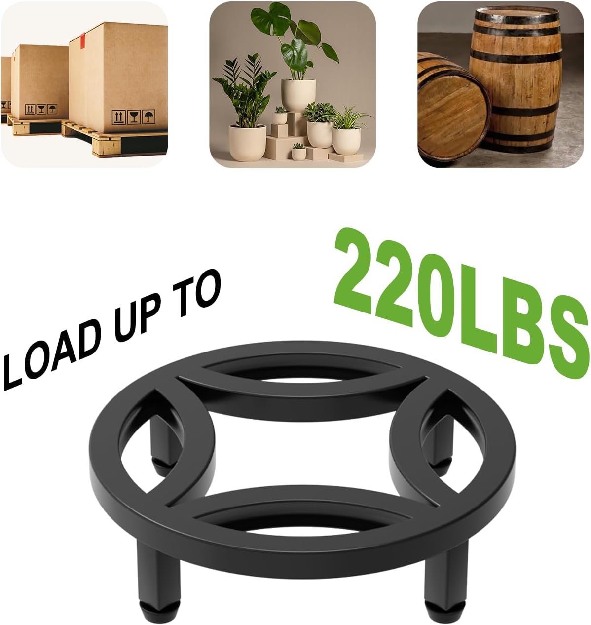 Zhongma 2 Pack 8.7" Fully Assembled Sturdy Potted Plant Stand Flower P