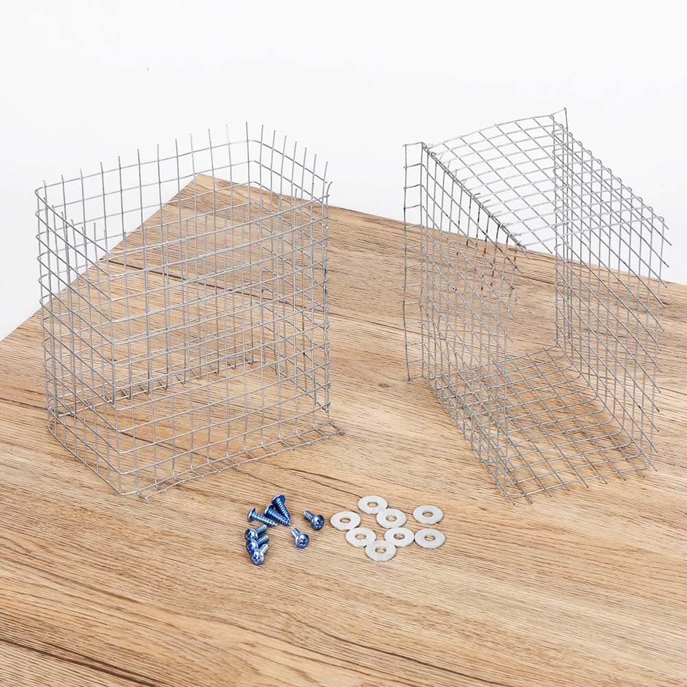 Bluebird House Protector Guards - 2 Pcs Bird House Wire Entrance Guard - Metal Bird House Hole Protector for Eastern Bluebird Houses & Their Bird Babies Safe