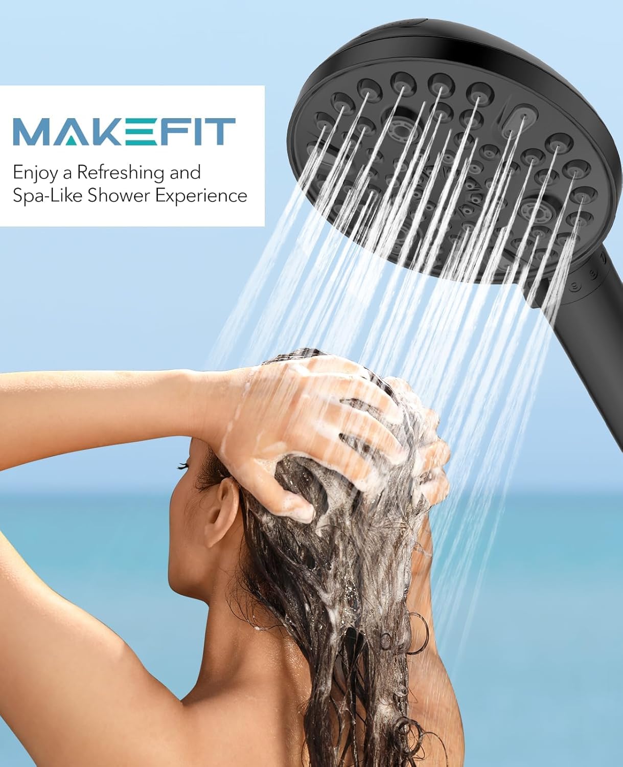 MakeFit Shower Head Filter Replacement Cartridge for SSJ781/DSSJ781/ DSSJ781-01 MakeFit Filtered Handheld Shower Head (2-PACK)