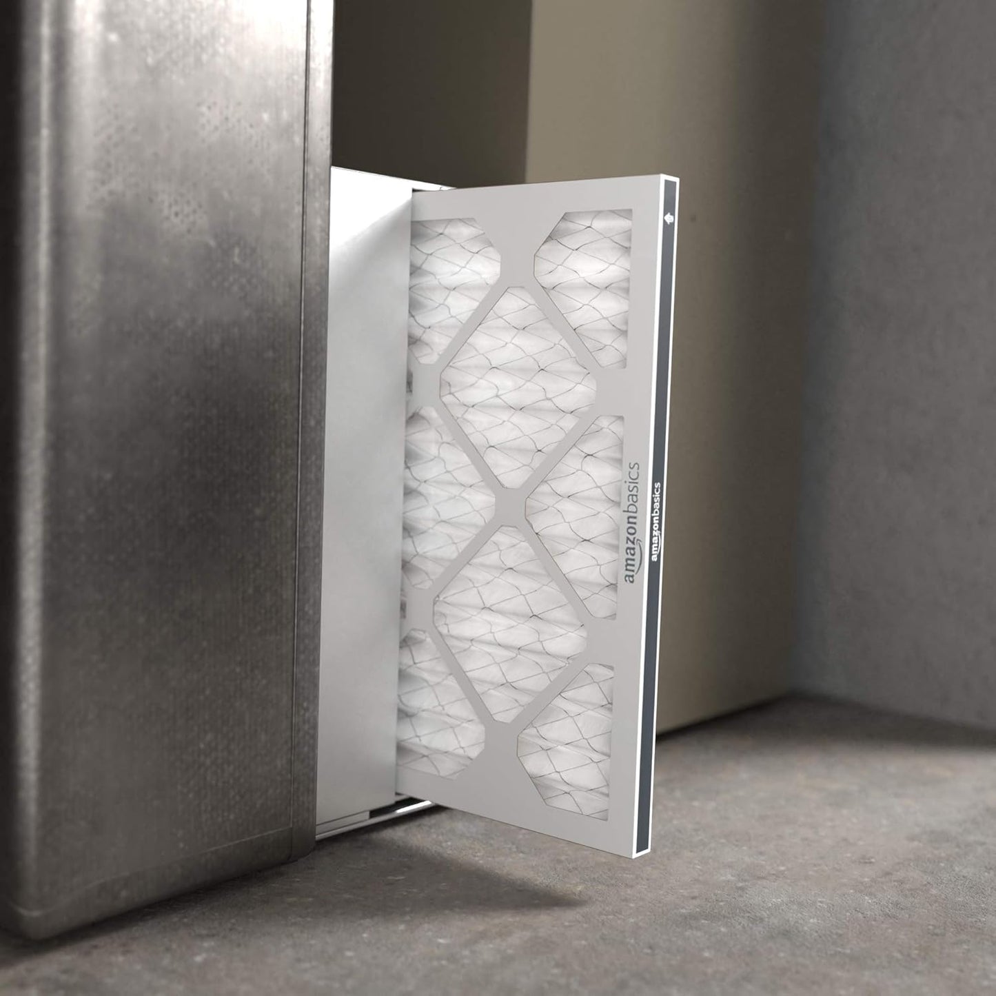 Amazon Basics 16x20x1 Air Filter 6-Pack, MERV 8 AC Furnace Filters, Allergy Control, Removes Dust, Lint and Pollen, Electrostatic (Actual Size: 15.75" x 19.75" x 0.75")