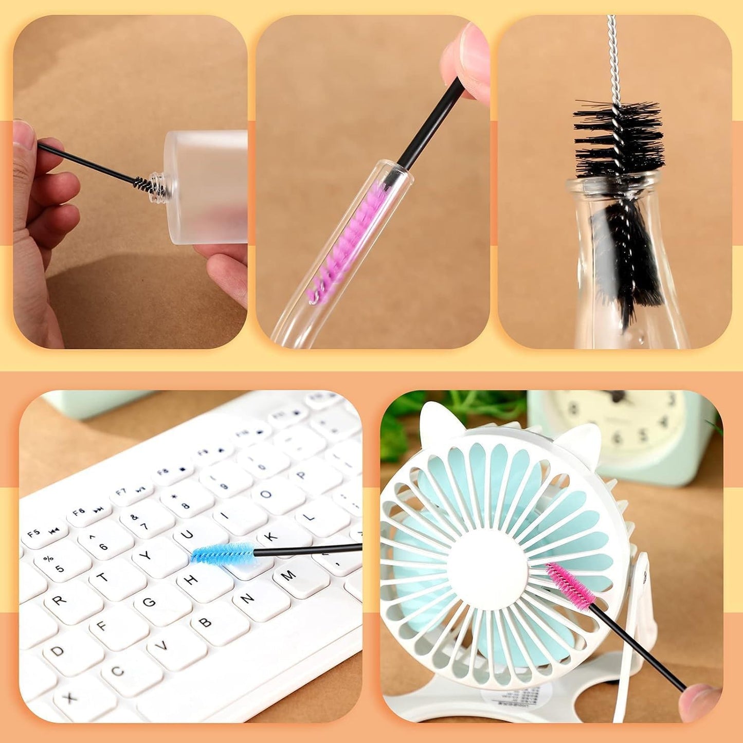 Hummingbird Feeder Cleaning Brush 25 pcs 4 Sizes Mini Nylon Tube Brush Set,Cleaning for Baby Bottles, Tubes, Jars, Bird Feeder