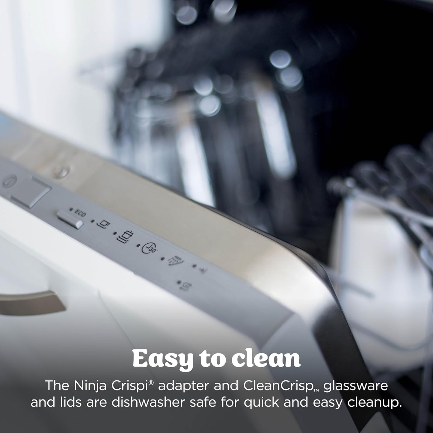 Ninja Crispi 4-in-1 Glass Air Fryer | 450°F | Non-Toxic | 4QT & 6-Cup Glass Containers w/Lids | Microwave, Freezer, Dishwasher Safe | Max Crisp, Air Fry, Bake, Recrisp | Cyberspace Gray, FN101GY