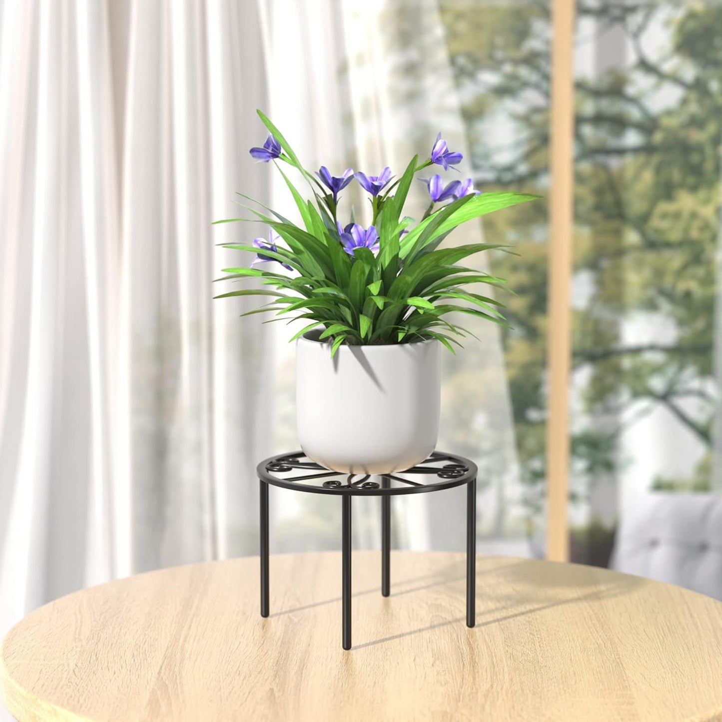 Plant Stand 1 PCS-10.2 IN Flower Pot Stand Plant Rack for Indoor and O