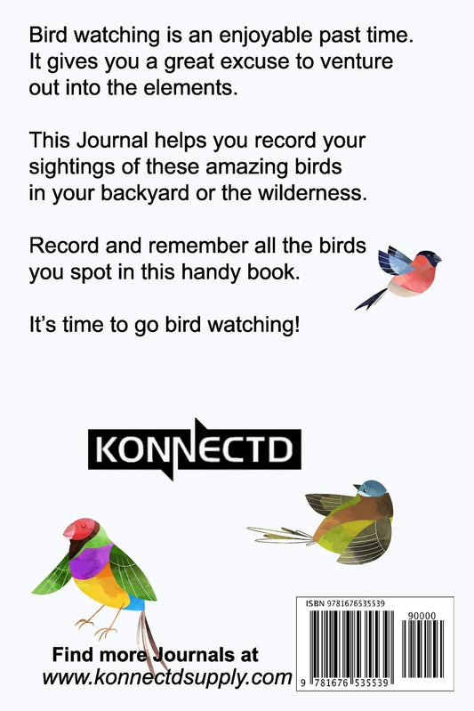 Bird Watching Journal: Bird Watching Log Book Life List and Birders Diary
