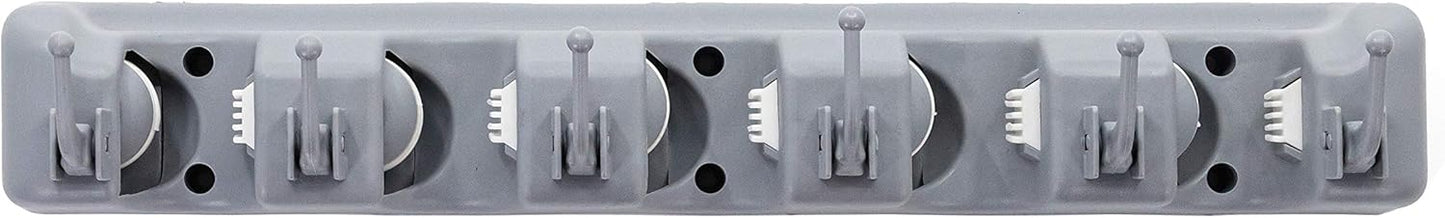 Broom & Mop Wall Mounted or Garden Tools Organizer 1.30 inches,Light G