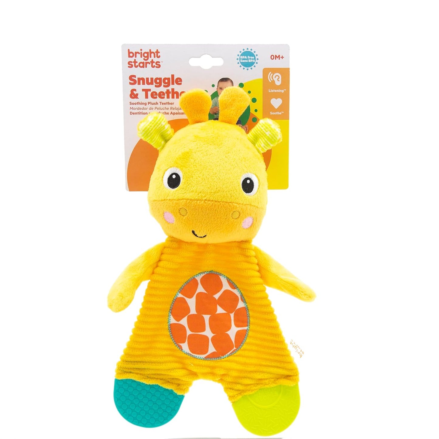 Bright Starts Snuggle & Teethe BPA-Free Crinkle Teething Plush Baby To