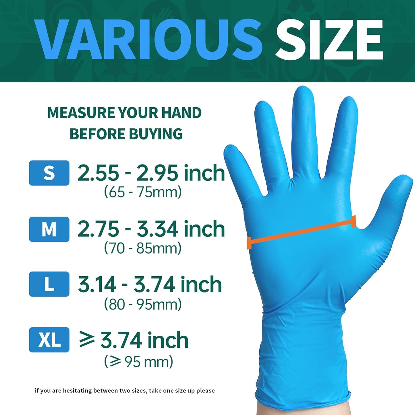 Vinyl Disposable Exam Gloves, 4Mil Powder-Free Latex-Free Food Grade Cooking Cleaning Medical Glove Blue 100&1000 Ct