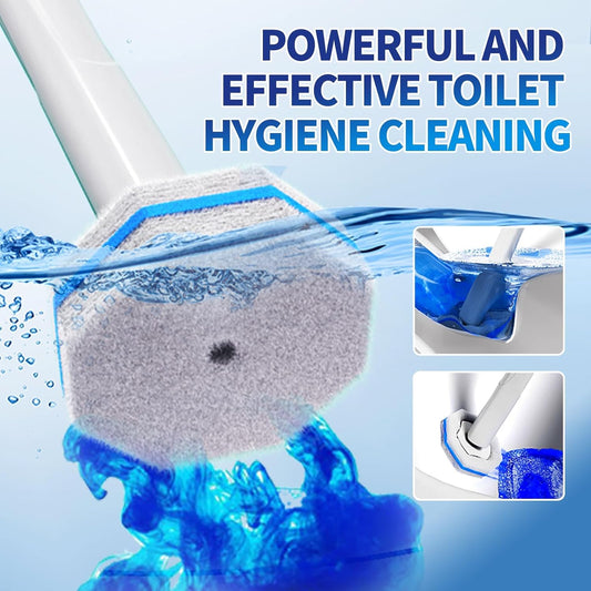 Disposable Toilet Brush Cleaning System with 50pcs Refills Pads Replac