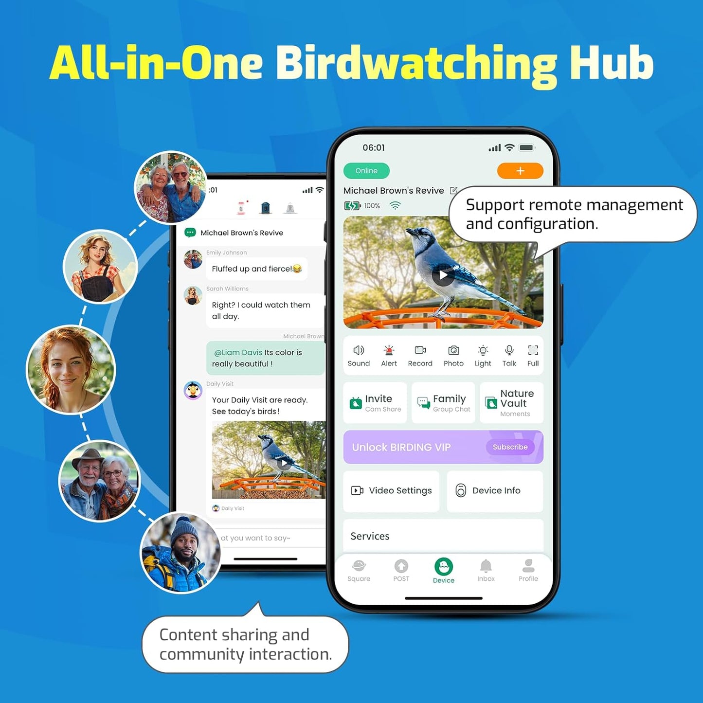 Bird Feeder with Camera, Smart Bird House with Cam for Outside, 2K HD Auto Record Video, AI Identification & Instant Alerts, Solar Powered, Bird Watching Gifts for Family and Birdlovers