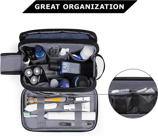 BAGSMART Toiletry Bag for Men, Travel Toiletry Organizer Dopp Kit Wate