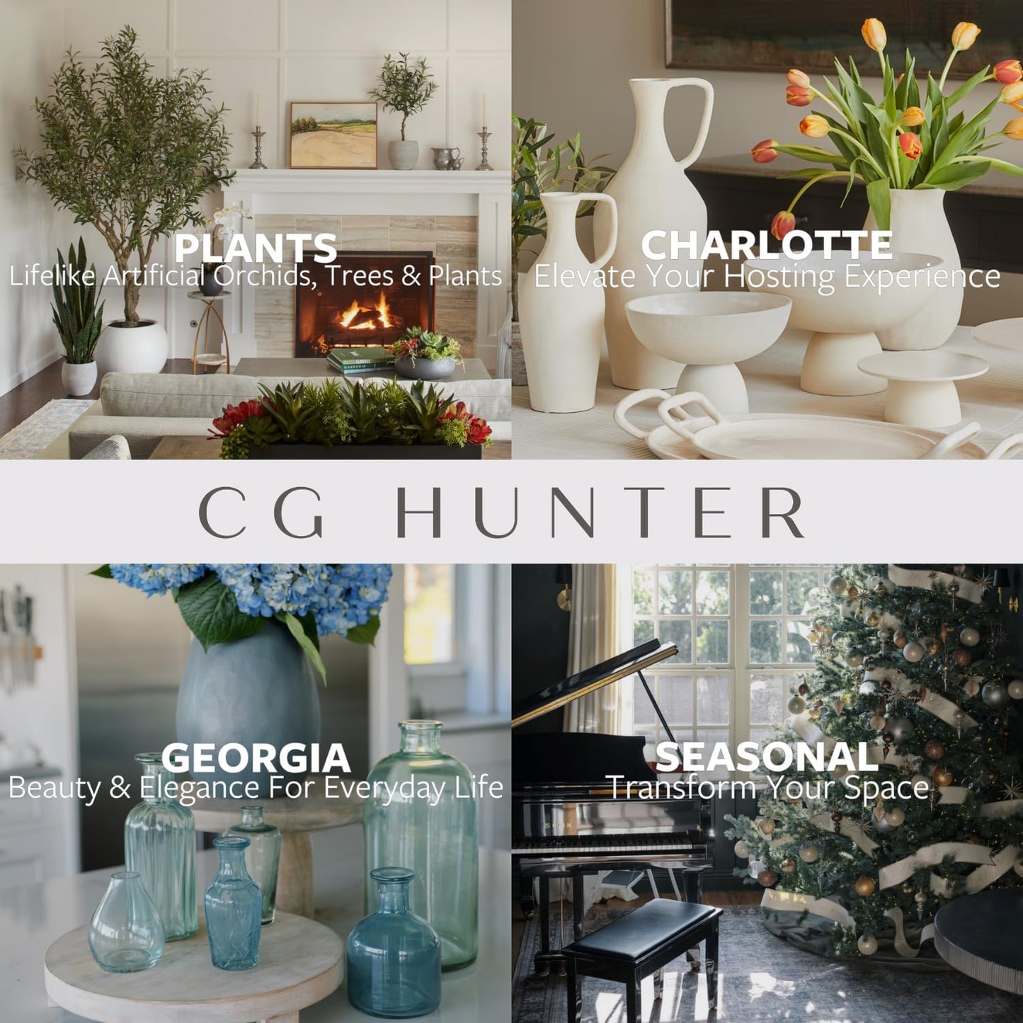 CG Hunter Faux Eucalyptus & Citrus Topiary, Set-of-2 Premium Artificial Indoor Plants, Enhances Interior Design, Lifelike-Leaves Create Realistic Natural Appearance, Terracotta Planter Pot Included