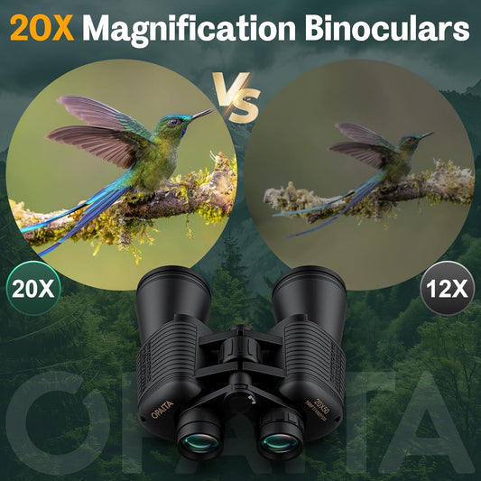 20x52 Binoculars for Adults High Powered - OPAITA HD Binoculars Clear View with Low Light Vision - Professional Binocular for Bird Watching Cruise Hunting Stargazing Football Travel
