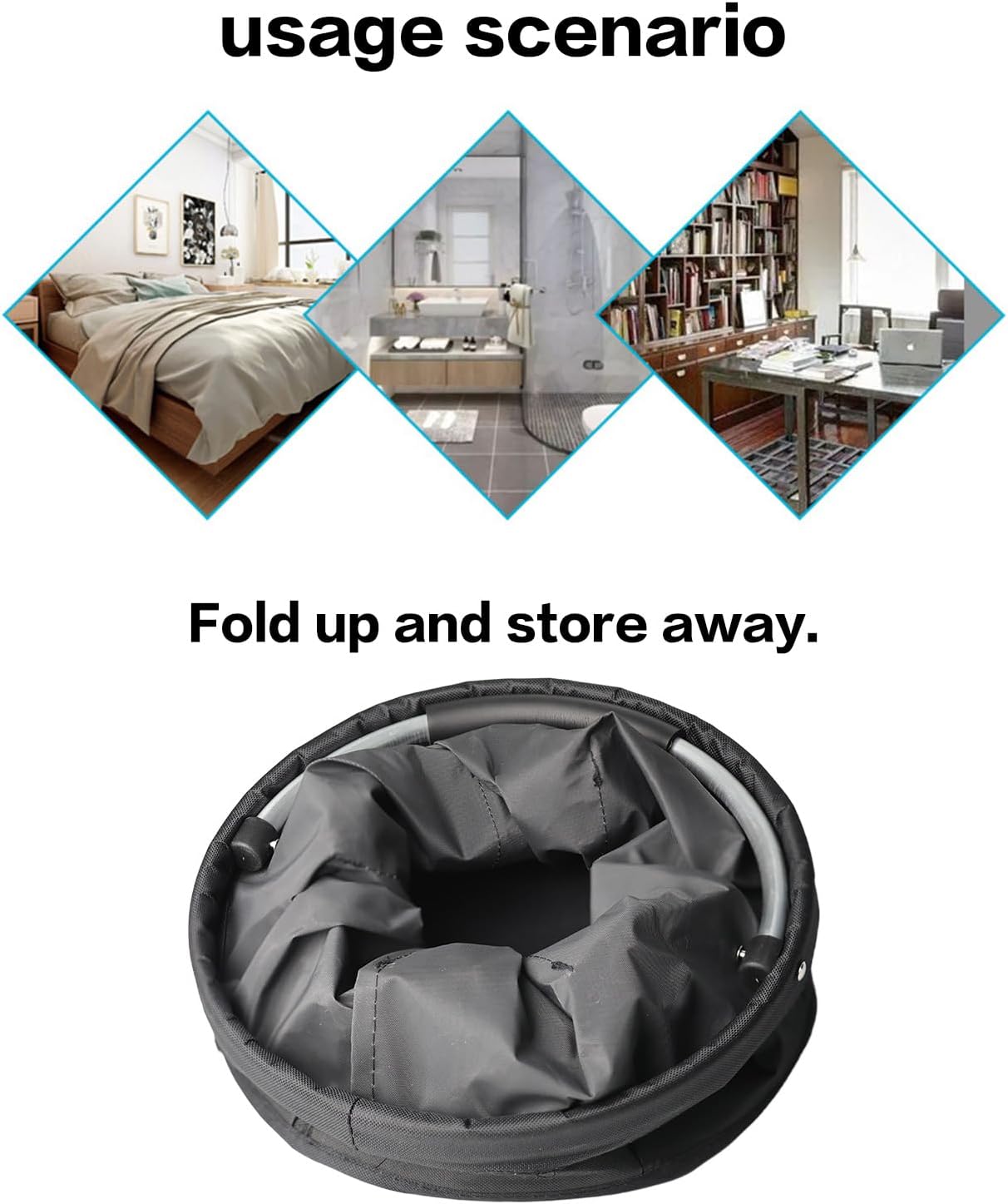 Foldable Storage Portable Multi Cleaning Bucket Bag for Home and Garden