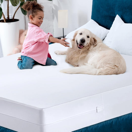Utopia Bedding Mattress Protector Zippered King Size, 100% Waterproof
