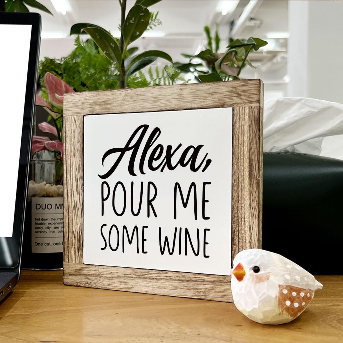 Kitchen Decor, Wooden Box Signs for Home Decor, Home Bar Decortion, Fa