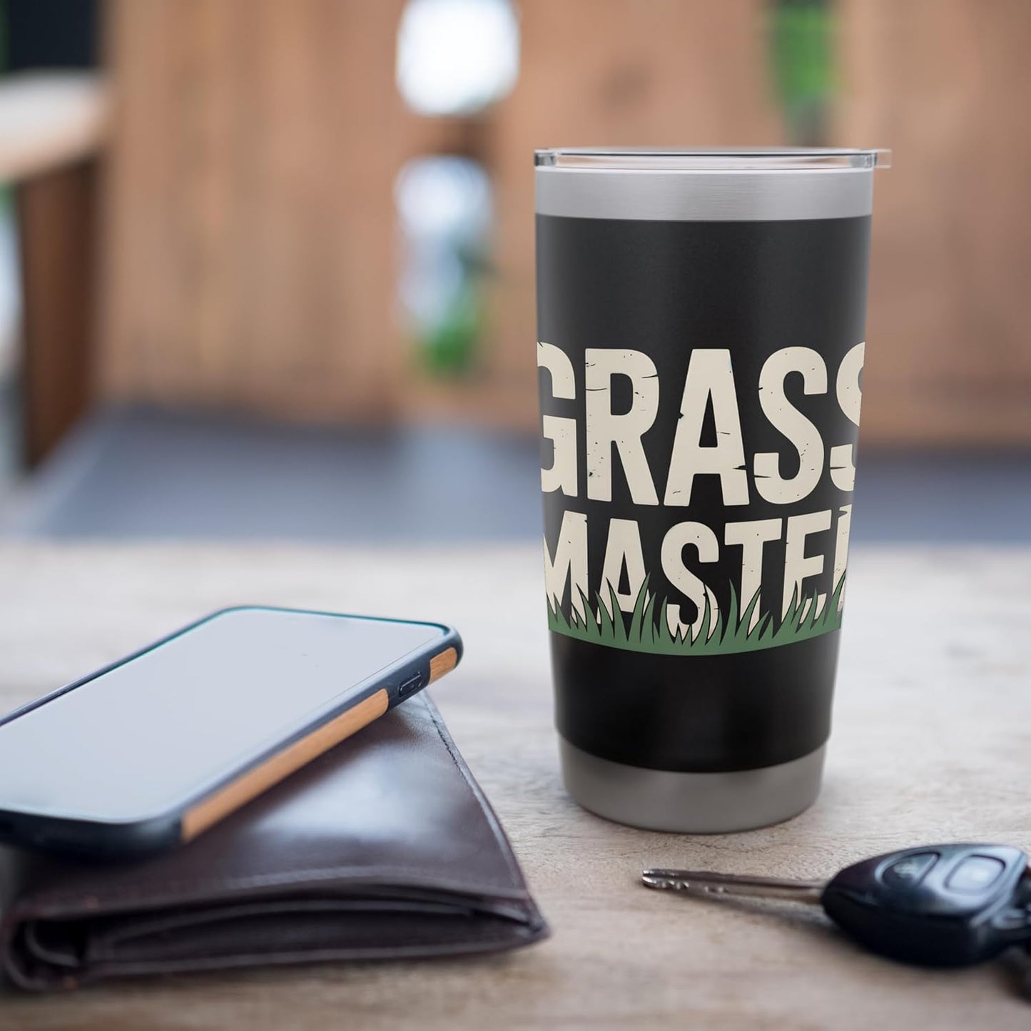 grass master, lawn mower operator, gardener Stainless Steel Insulated Tumbler