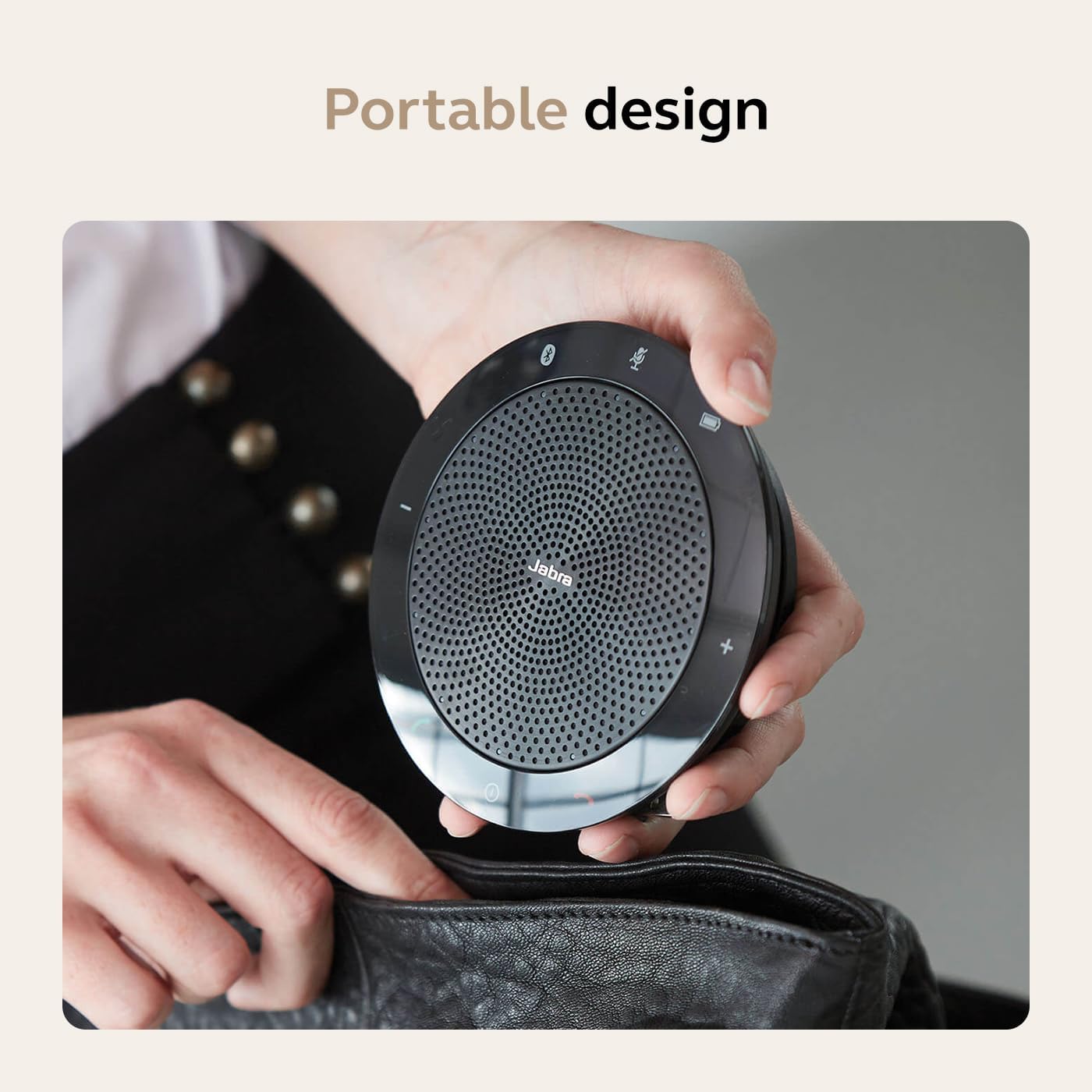 Jabra Speak 510 (2025 Edition) Portable, USB or Wireless Bluetooth Spe