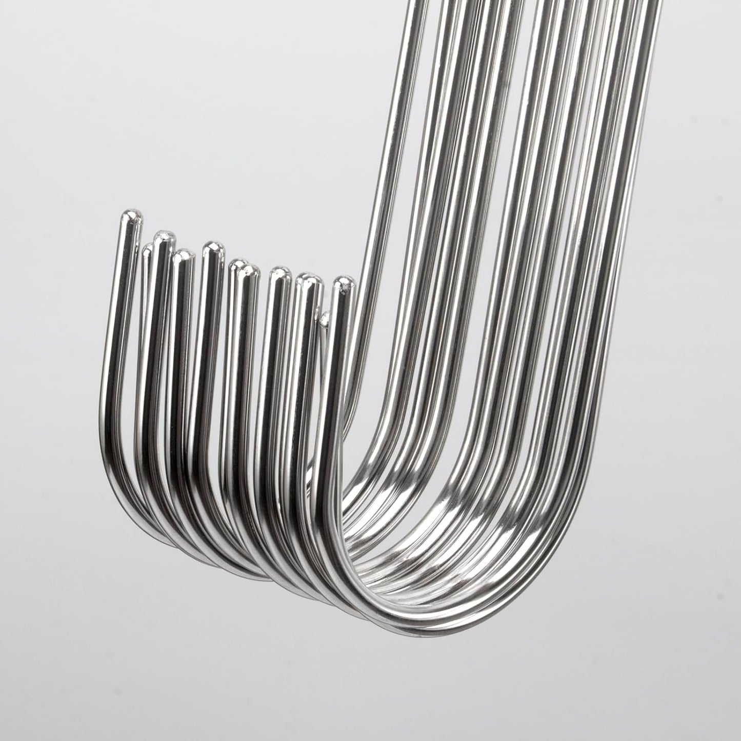 Extra Long S Hook Heavy Duty for Hanging Plants Bird Feeders Stainless Steel (11.8inch/12pack)