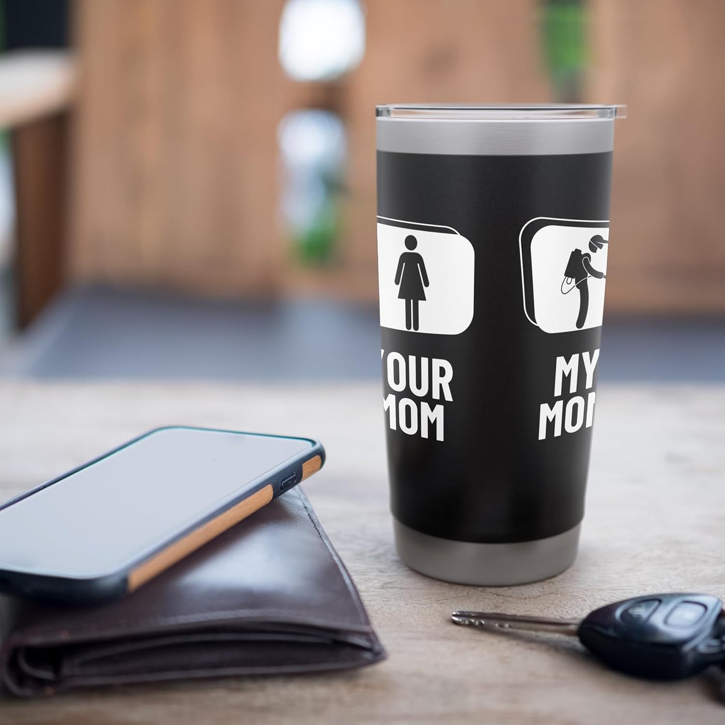 Pest Control Your Mom My Mom Son Daughter Funny Exterminator Stainless Steel Insulated Tumbler
