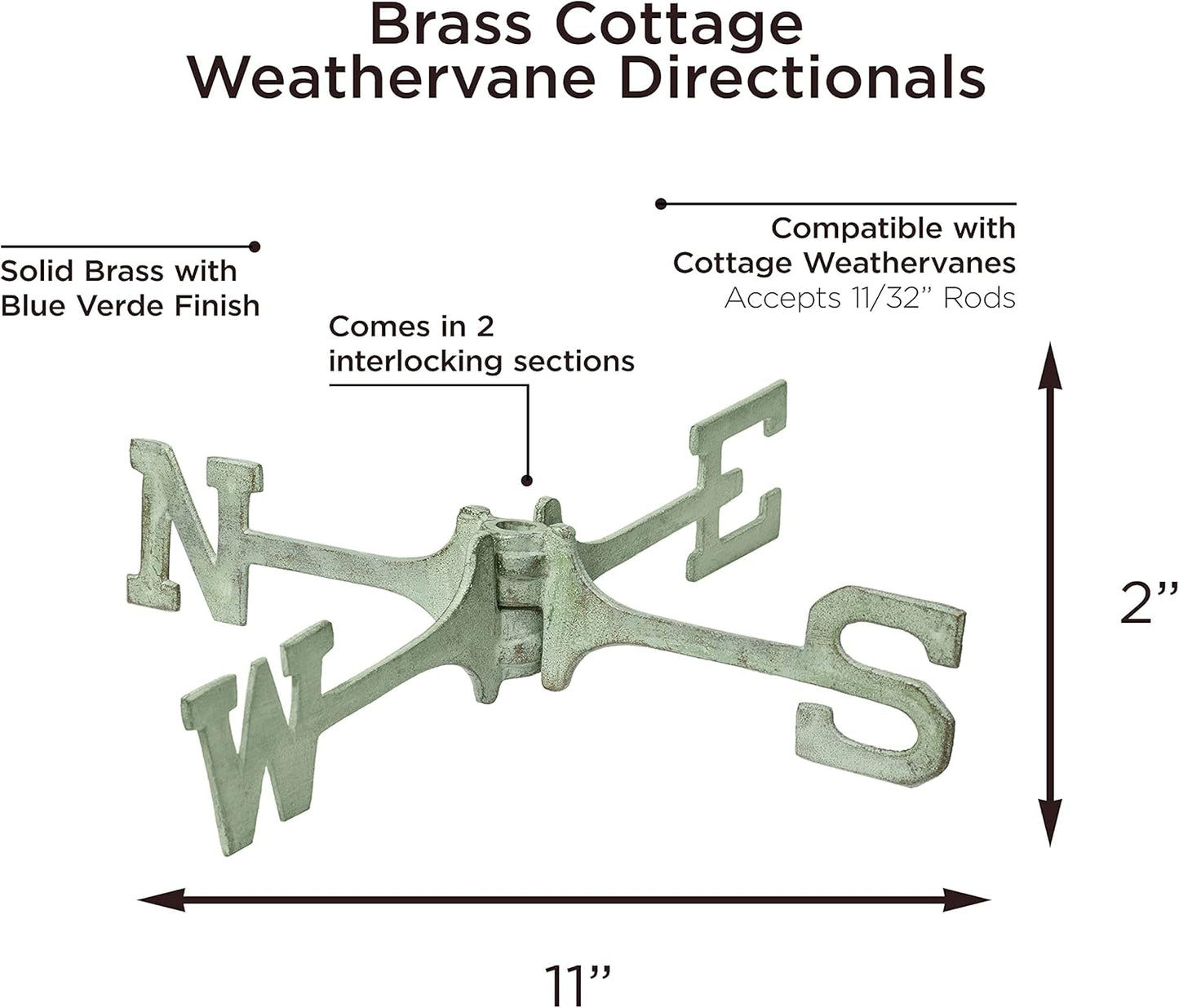 Good Directions 302V1CC Mounts-Accessories Weathervane Parts, Blue Verde