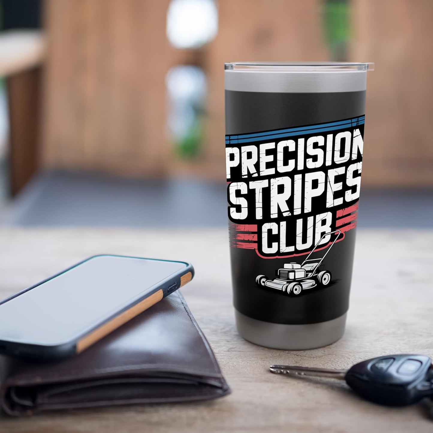 Lawn Striper Lawn Care Precision Lawn Mover Landscaping Stainless Steel Insulated Tumbler