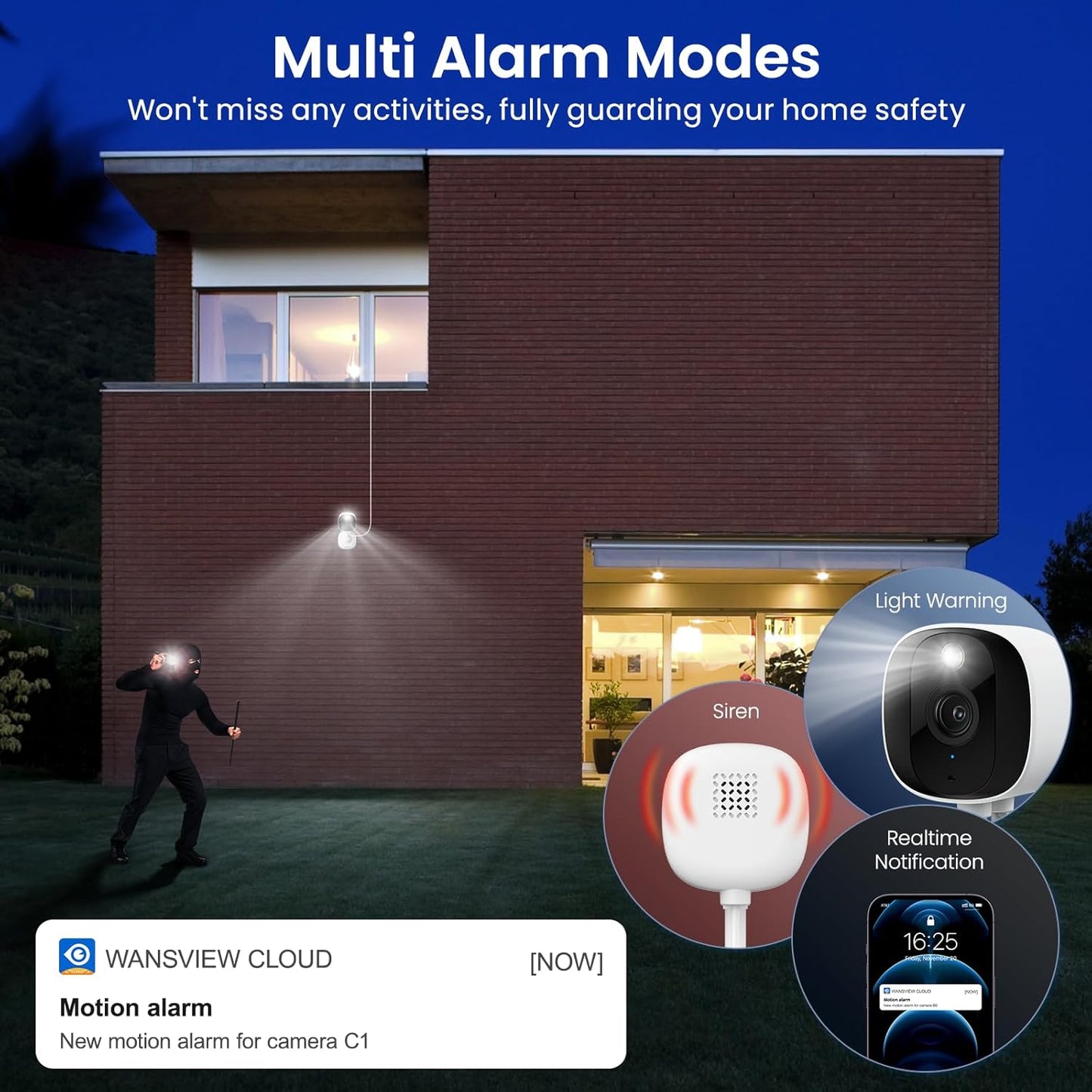 2K Cameras for Home Security-Outdoor/Indoor Camera for Dog/Cat/Pet/Nan